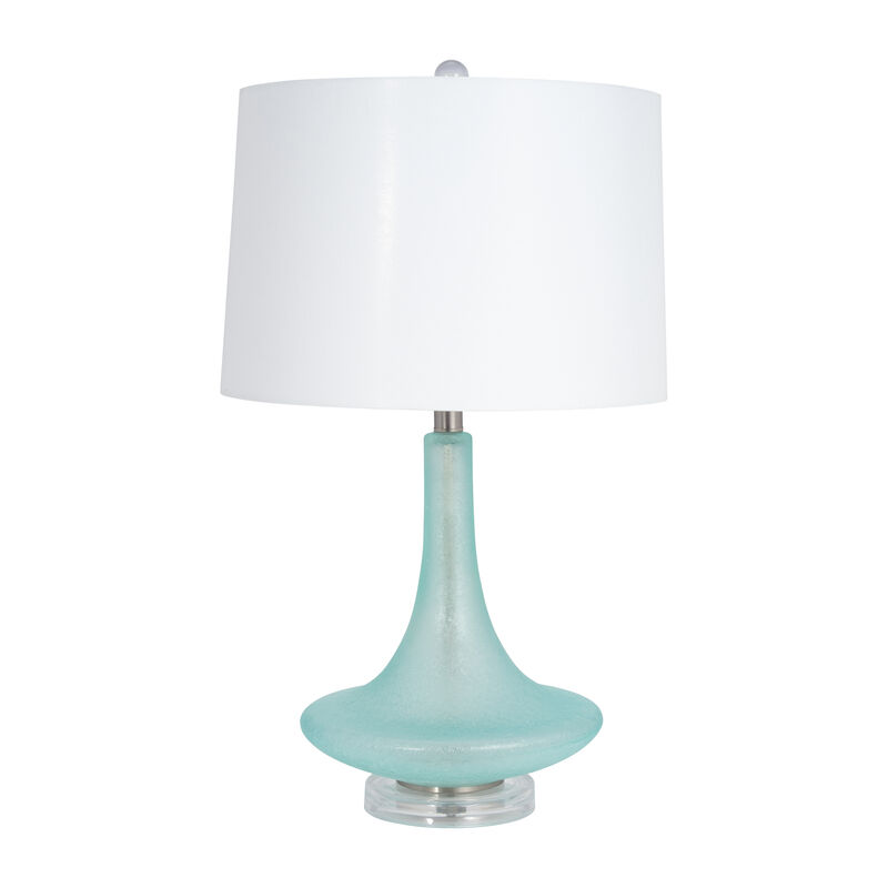 Glass 26" Table Lamp, Green image number 0