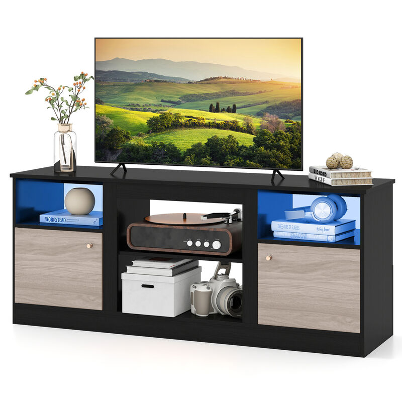 TV Stand Entertainment Center with Open Compartment Design image number 7