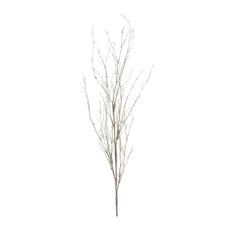 Set of 6 Glittered Decorative Branches for Holiday, Seasonal, and Home Decor