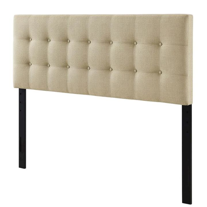 Upholstered Full Headboard, Soft Fabric, Durable Frame for Comfortable Support