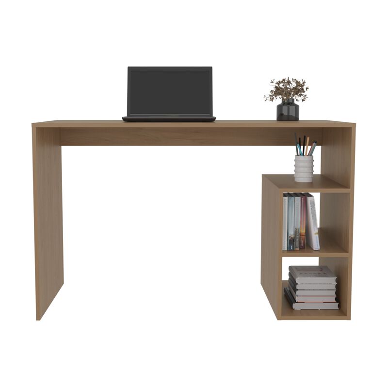 Benson Desk, 3 Shelves, Light Pine