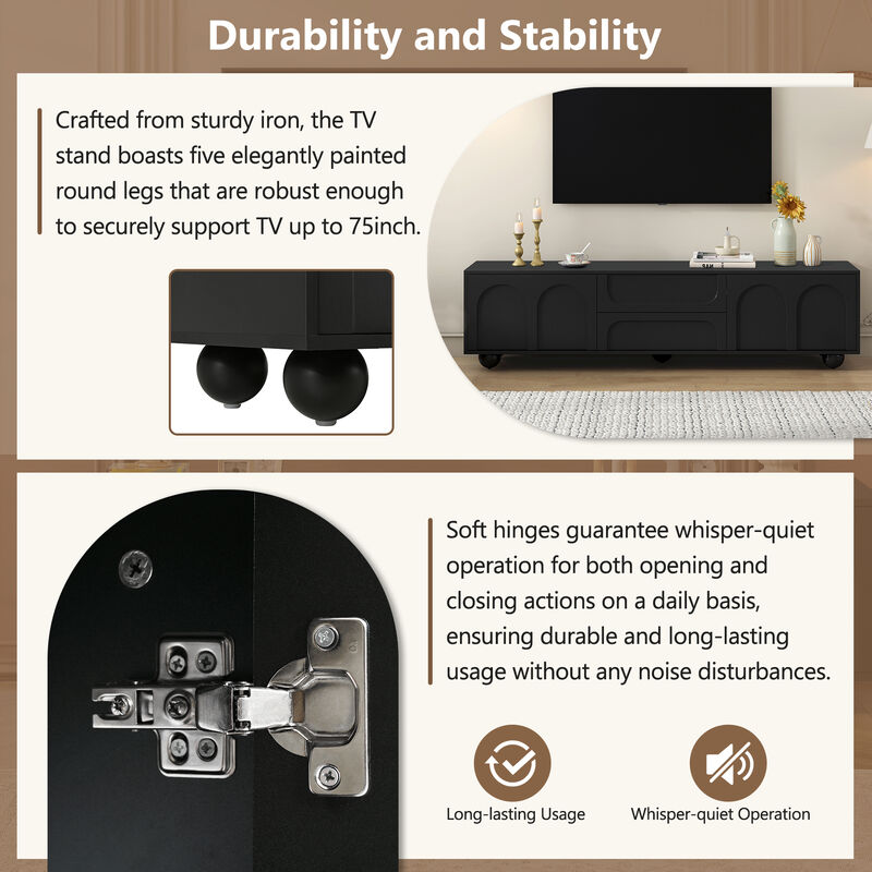 Merax Entertainment Center TV Stand for Living Room