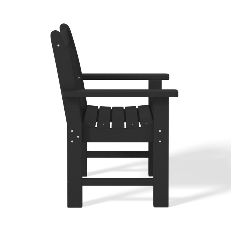 WestinTrends Outdoor Patio HDPE Garden Dining Arm Chair