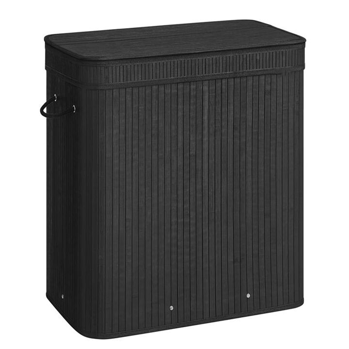 39.6 Gallon Laundry Hamper Wicker Style with Lid Storage Basket