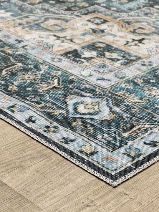 Charleston 2' x 3' Blue Rug