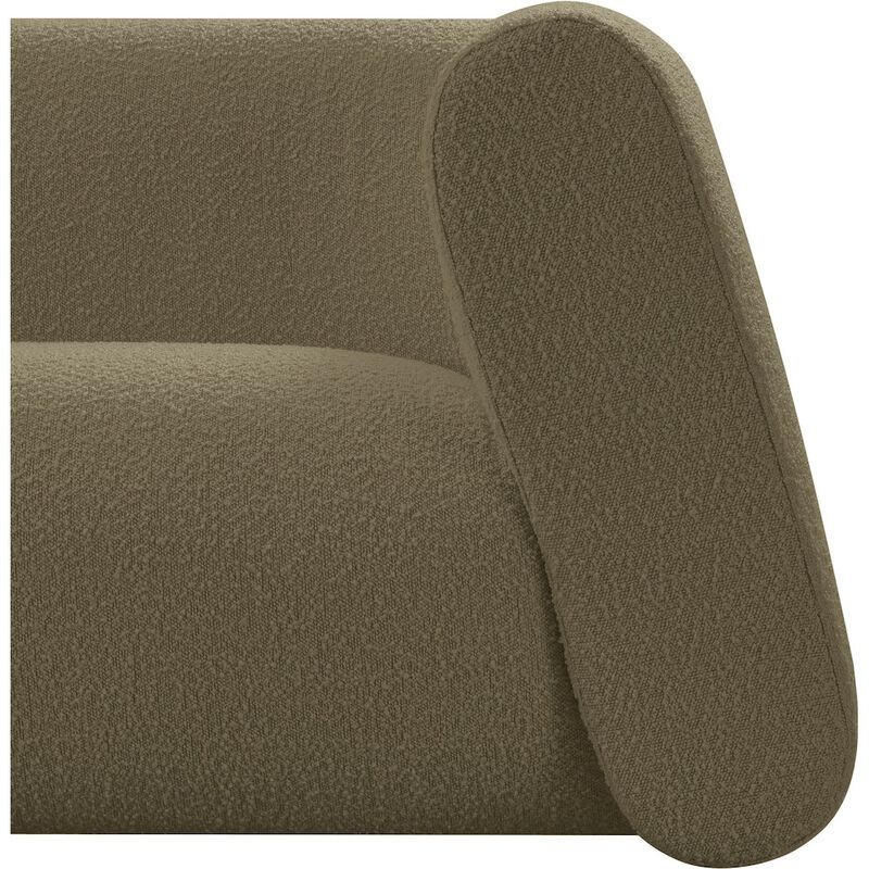 Meridian Furniture Abbington Olive Boucle Fabric Loveseat
