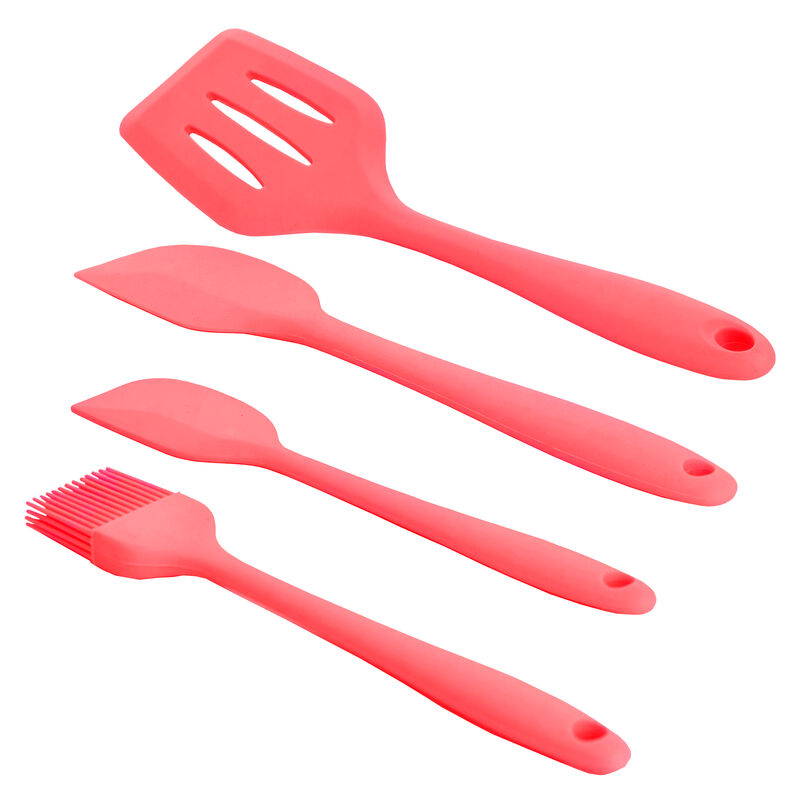 MegaChef Red Silicone Cooking Utensils, Set of 12