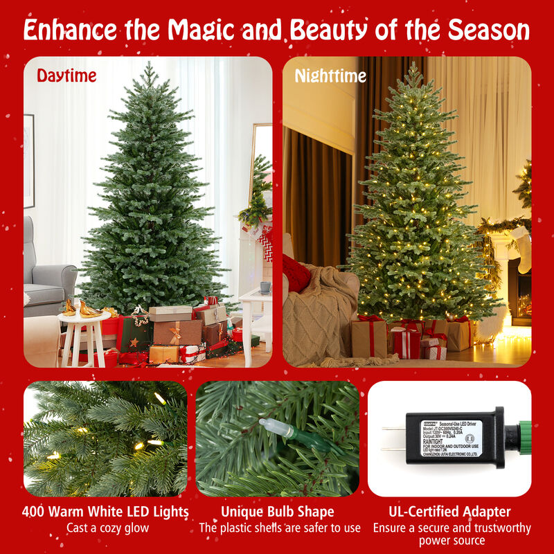 Artificial Christmas Tree with  Lush PVC and LED Lights image number 7