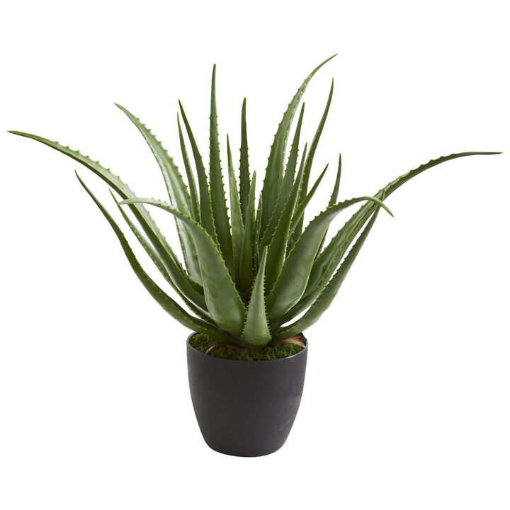 Nearly Natural 26-in Aloe Artificial Plant