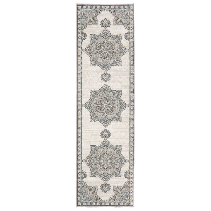 HomeRoots Medallion Area Rug