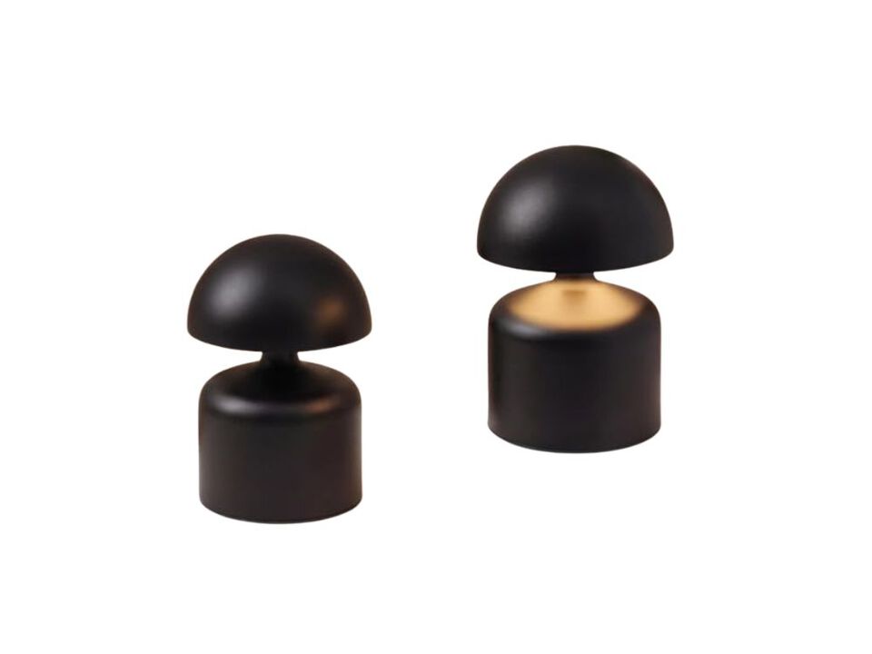 Rechargeable Cordless Touch Control Modern 2 Pack Mushroom Lamps For Living Room