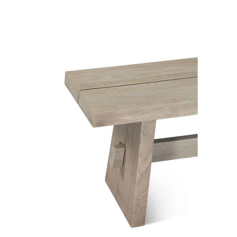 World Interiors Acadia 79" Dining Bench in Oat image number 2