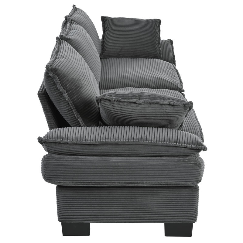 Merax Corduroy Fabric Sofa Couch