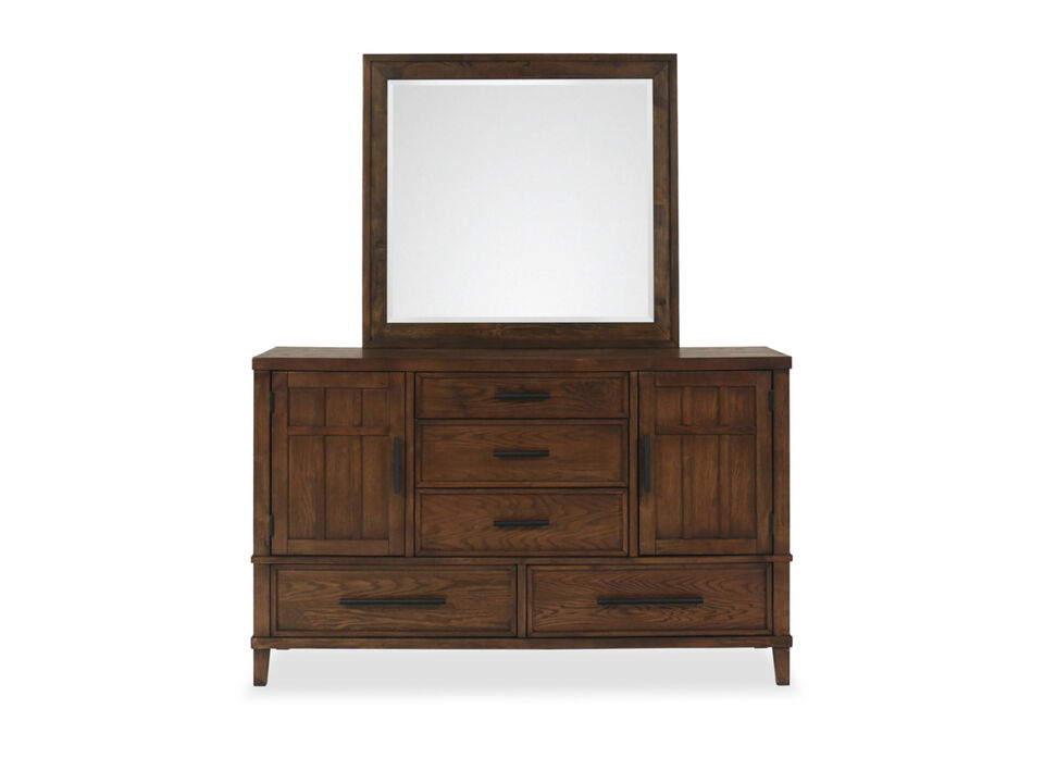 Hudson Oak Dresser & Mirror