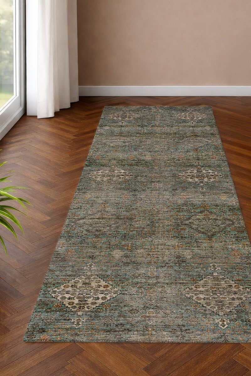 Aristo AR1 Teal 9' x 12' Rug image number 4