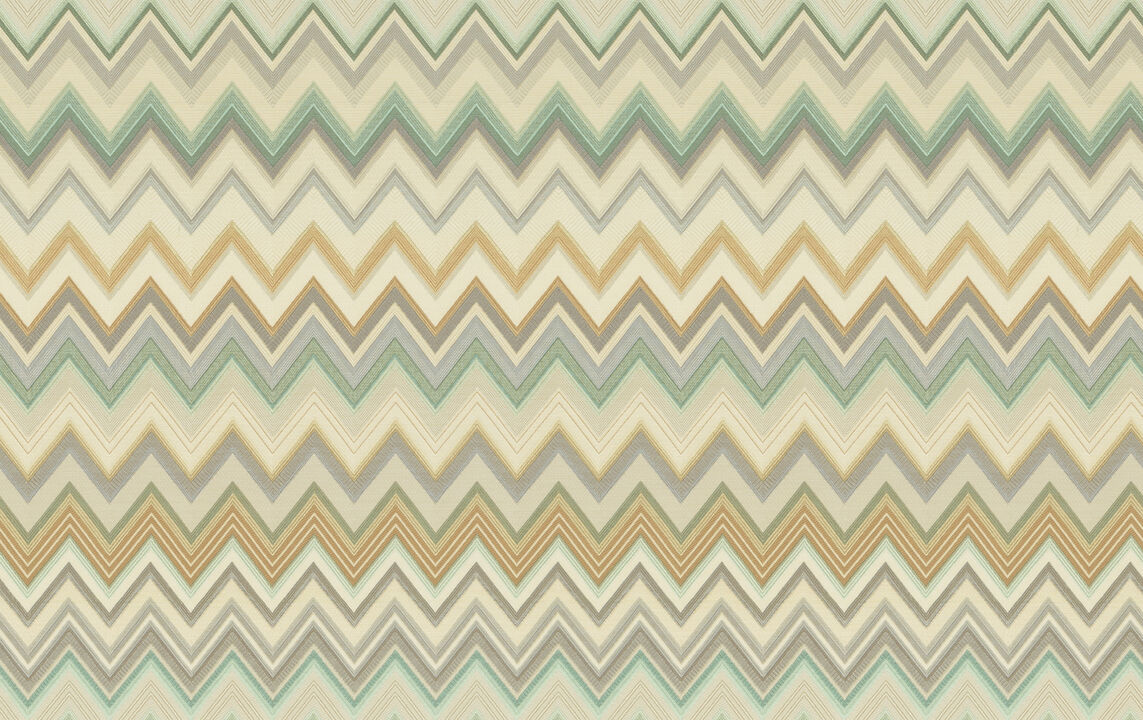 Happy Zigzag Green Wallpaper