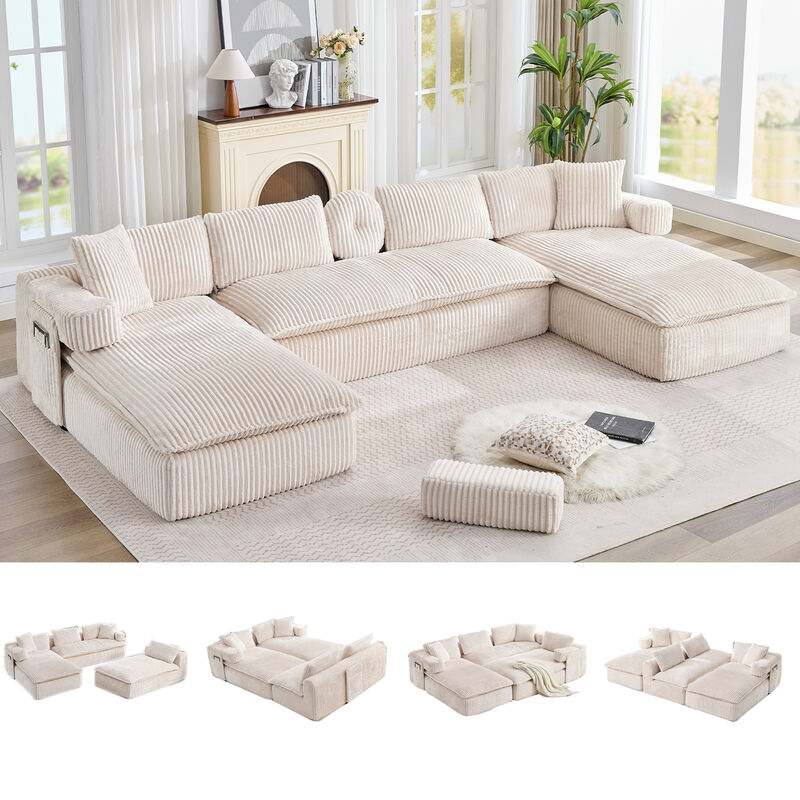 Britan 149" Oversized Sectional Couches U Shaped Couch image number 2