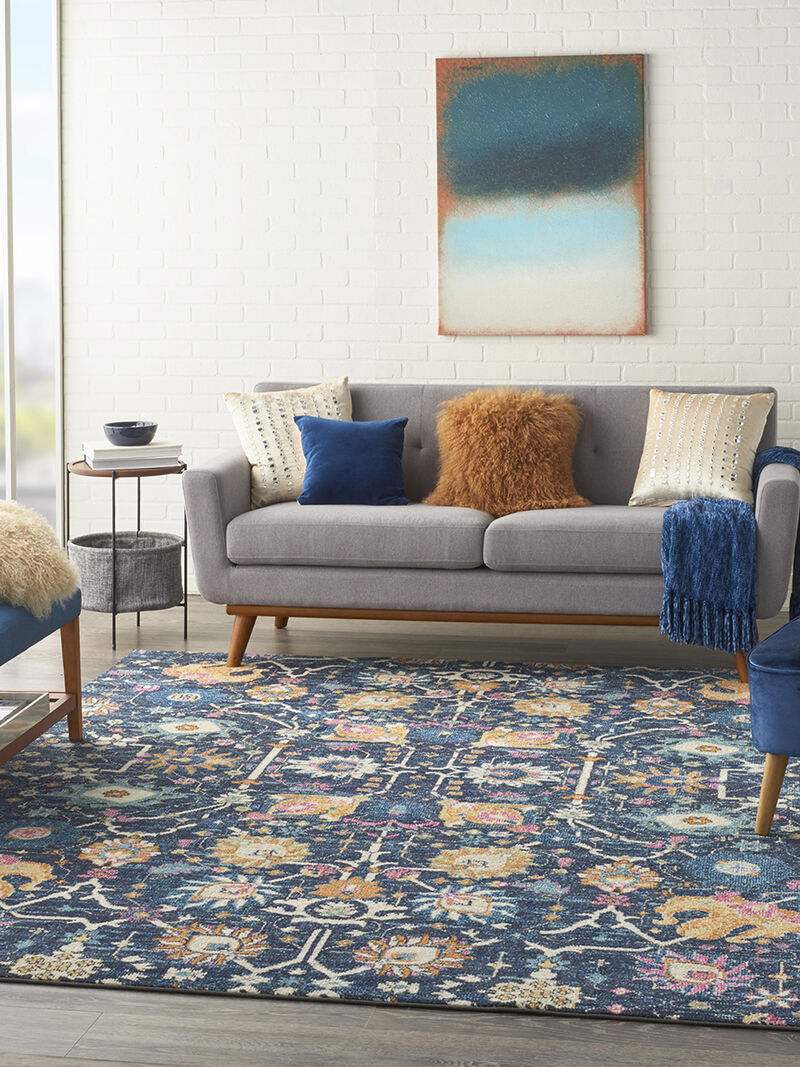 Passion PSN01 Navy 8' x 10' Rug