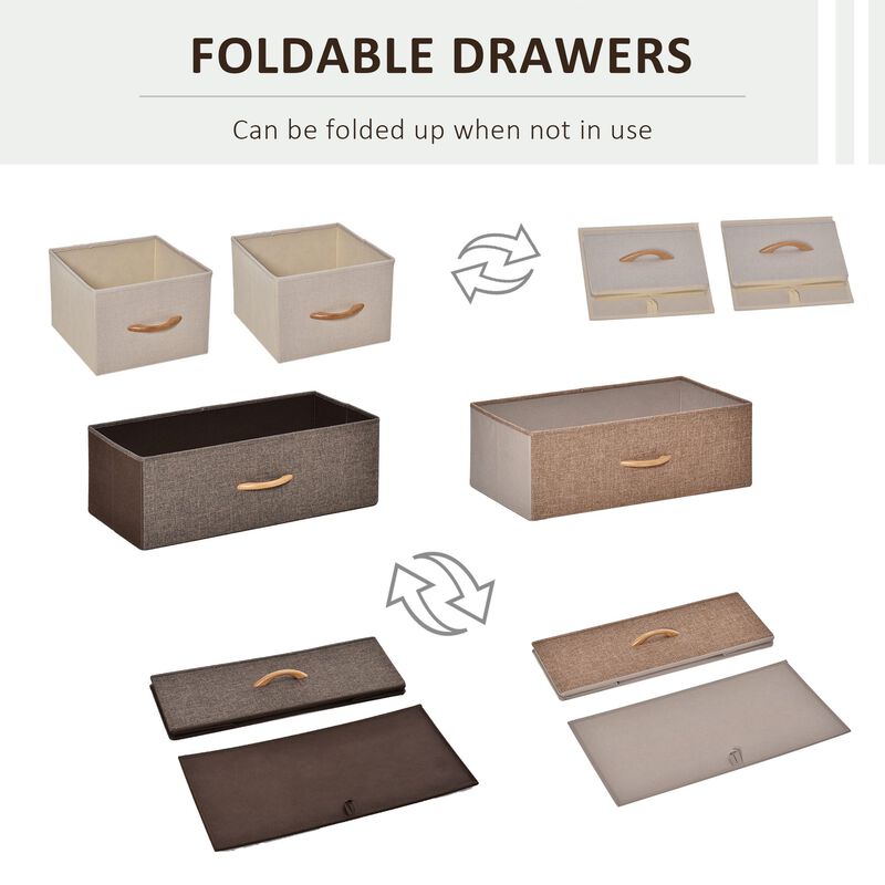 Hivvago 4-Drawer Storage Dresser with Steel Frame Organizer image number 3