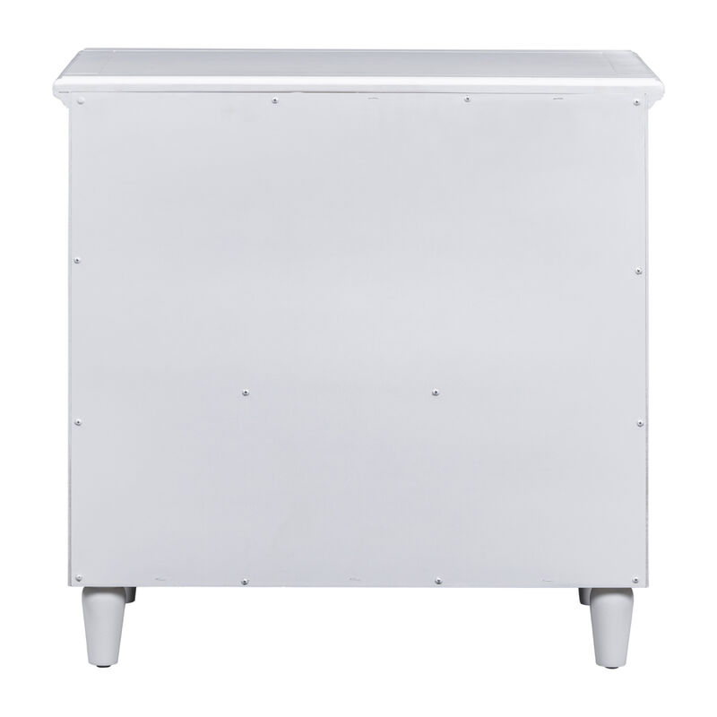 Streamdale 3-Drawer Nightstand Storage Wood Cabinet image number 7