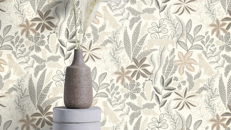 Alani Neutral Tropical Wallpaper image number 1