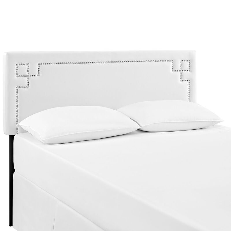 Modway - Josie Queen Upholstered Vinyl Headboard White image number 3