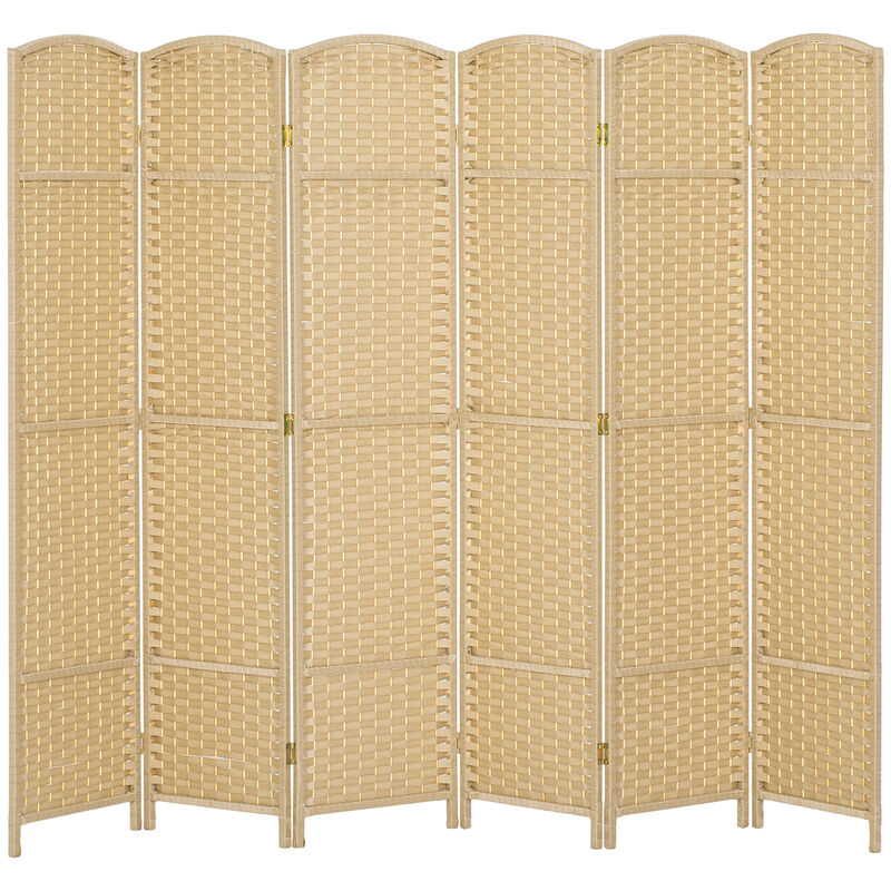 Hivvago 5.6' Tall Freestanding Privacy Screen with 6 Panels image number 0