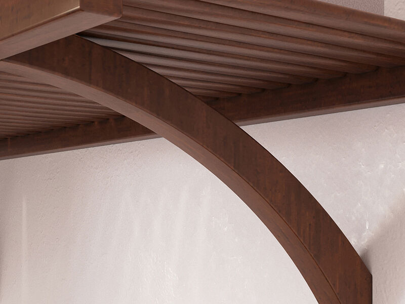 Solid Wood Walk-In Closet Organizer with 3 Shaker Style Drawers