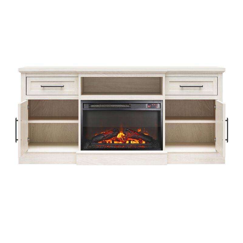 Ameriwood Home Gablewood Electric Fireplace & TV Console for TVs up to 65"