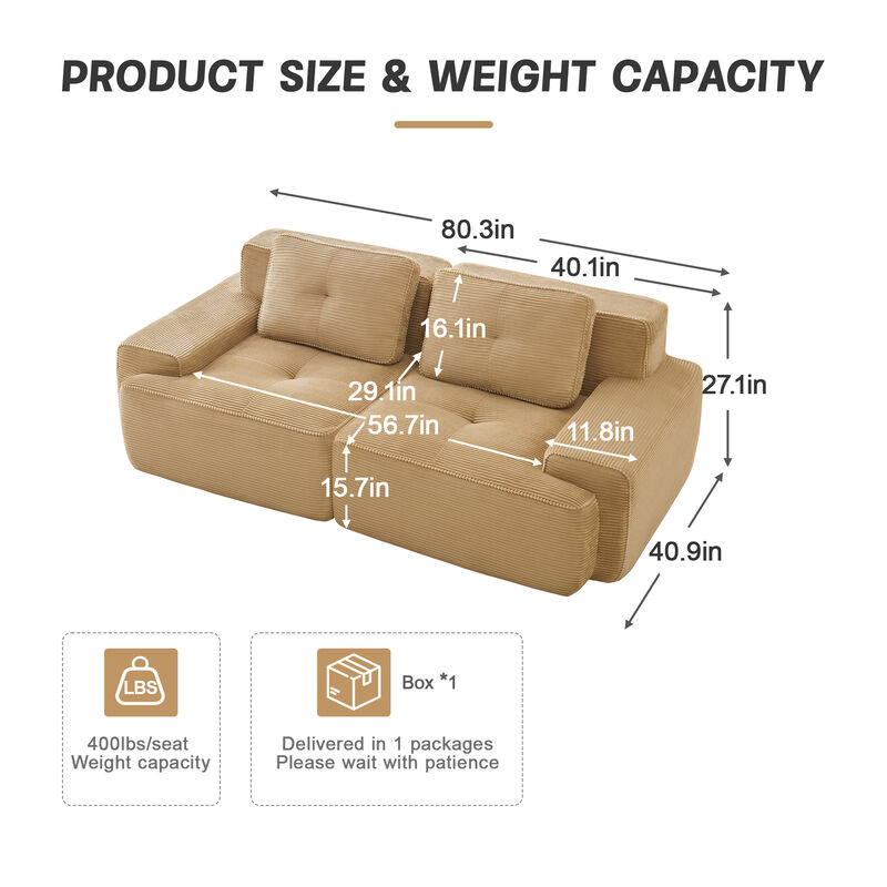 Numvin Modular Sectional Sofa image number 9