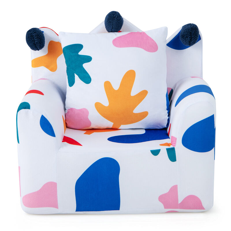 High-density Padding Kids Sofa with Armrest and Extra Pilow