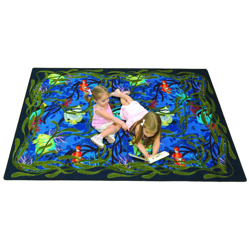 Joy Carpets Kaleidoscope Under the Sea 10'9 x 13'2 Area Rug in Color Multi