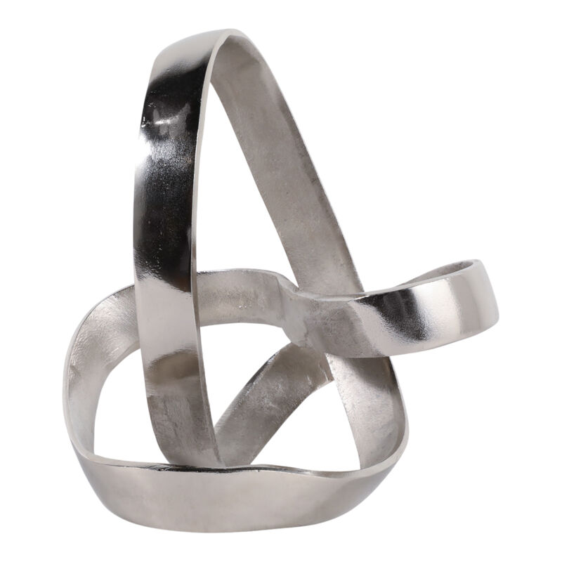 Ec 11.5" Large Metal Knot, Silver image number 2