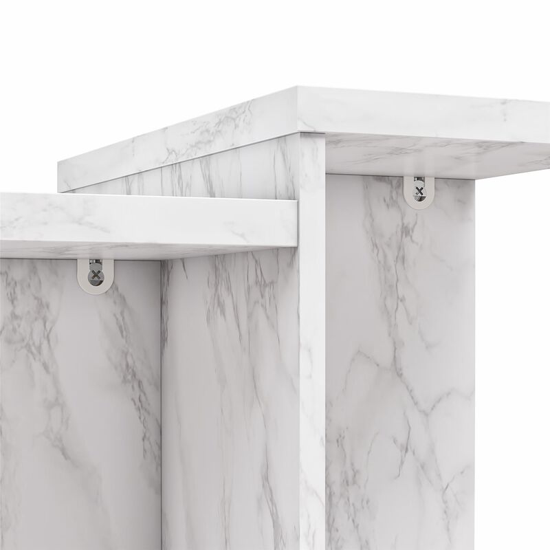 CosmoLiving by Cosmopolitan Brielle Accent Table, Onyx Faux Marble image number 8