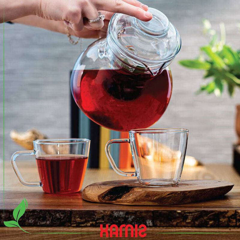 Heatproof Glass Teapot Kettle &ndash; 1.5 Quart Stovetop Safe with Smooth Pouring Spout