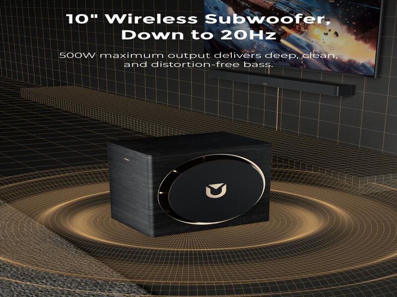 ULTIMEA Skywave Series 7.1.4ch Professional Wireless Surround Sound System for TV, 980W Dolby Atmos Sound Bar with 10" Wireless Subwoofer image number 2