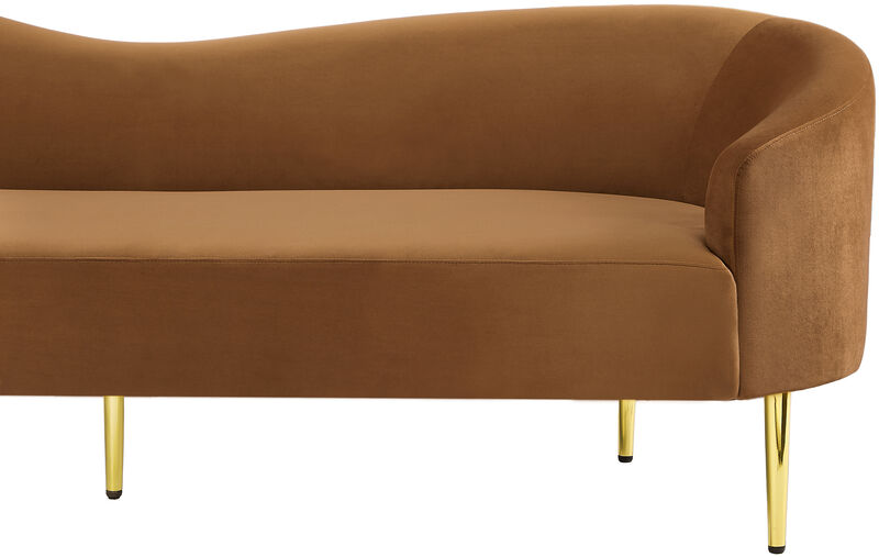 Meridian Furniture Ritz Saddle Velvet Sofa image number 7