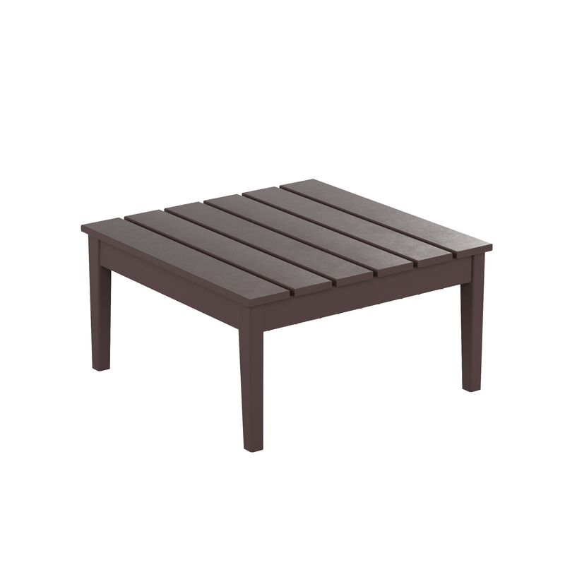 WestinTrends Outdoor Patio Modern Adirondack Conversation Table