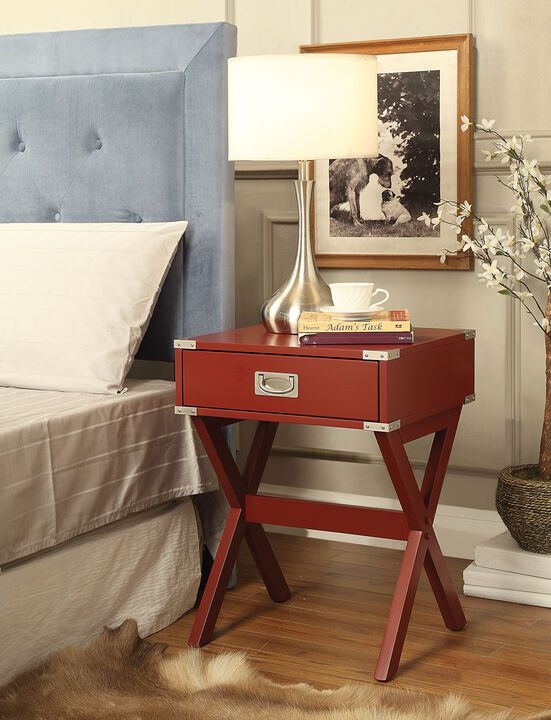 ACME Babs Accent Table, Red
