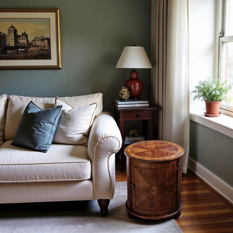 Starlight Canyon Home Medium Brown Modern End Table for Living Room with Wooden Veneer Finish image number 3