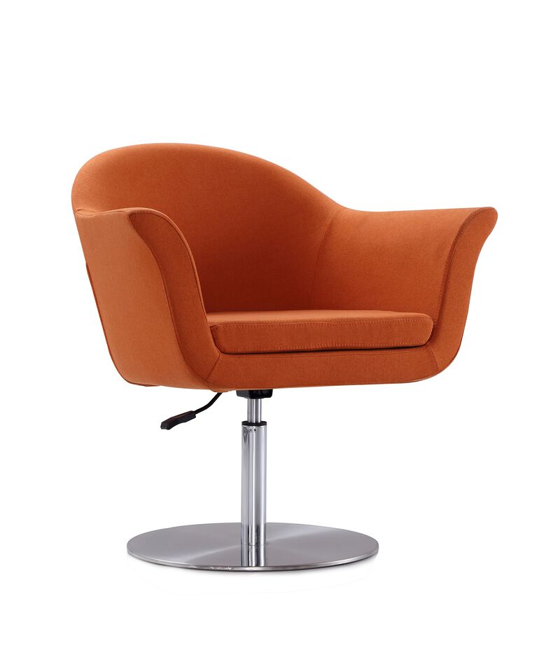 Voyager Orange Swivel Accent Chairs (Set of 2)