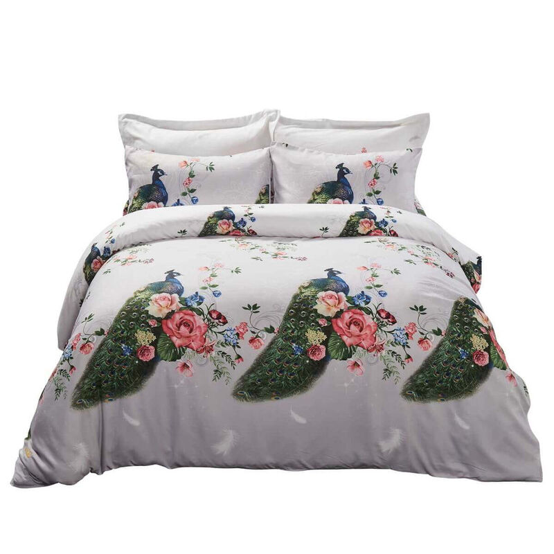 Dolce Mela Duvet Cover Set- Peacock