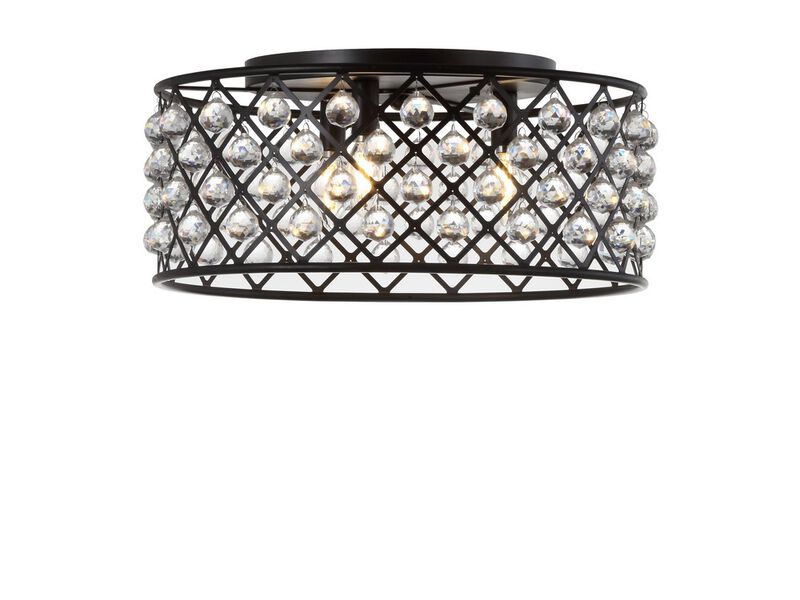 Gabrielle Metal/Crystal LED Flush Mount Ceiling Light
