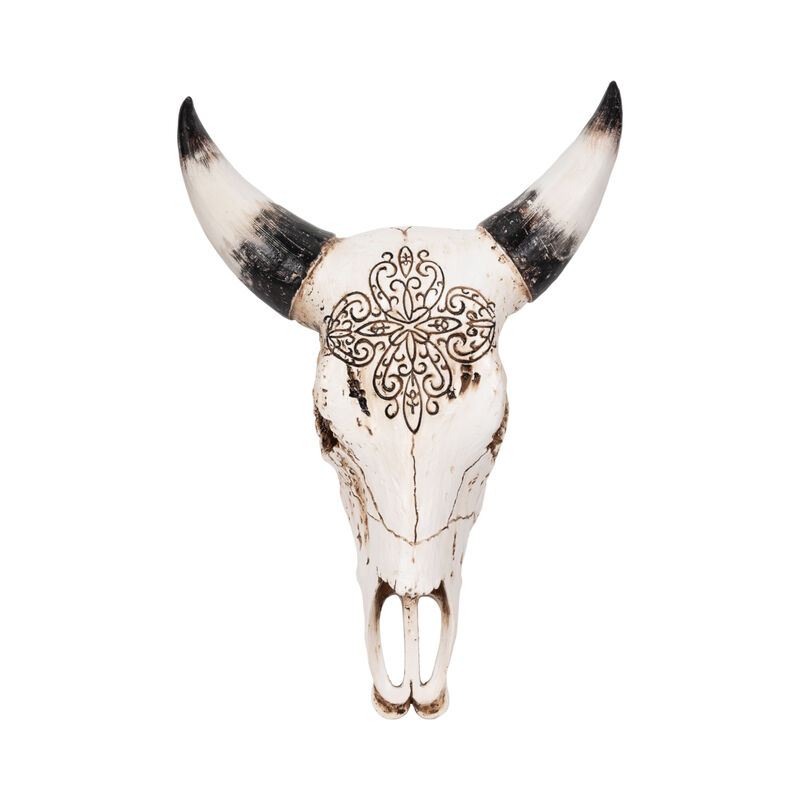 19" Western Bull Skull, Brown image number 0