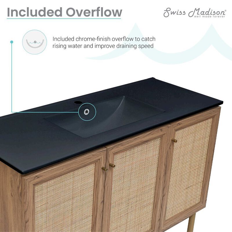 Classe 48" Freestanding Bathroom Vanity with Sink Top image number 3