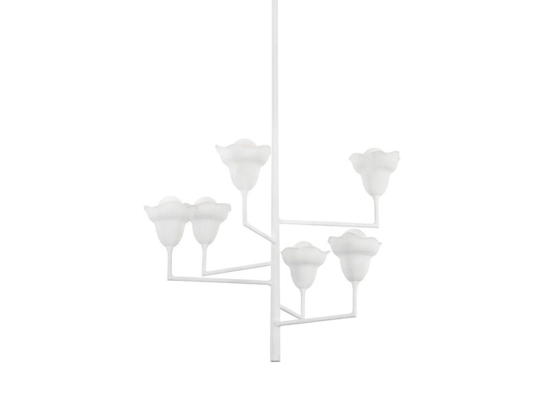 Alora White Chandelier image number 0