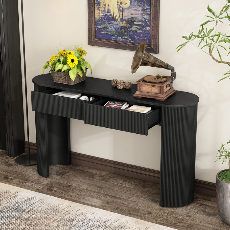Merax Modern Console Table with Storage for Entryway