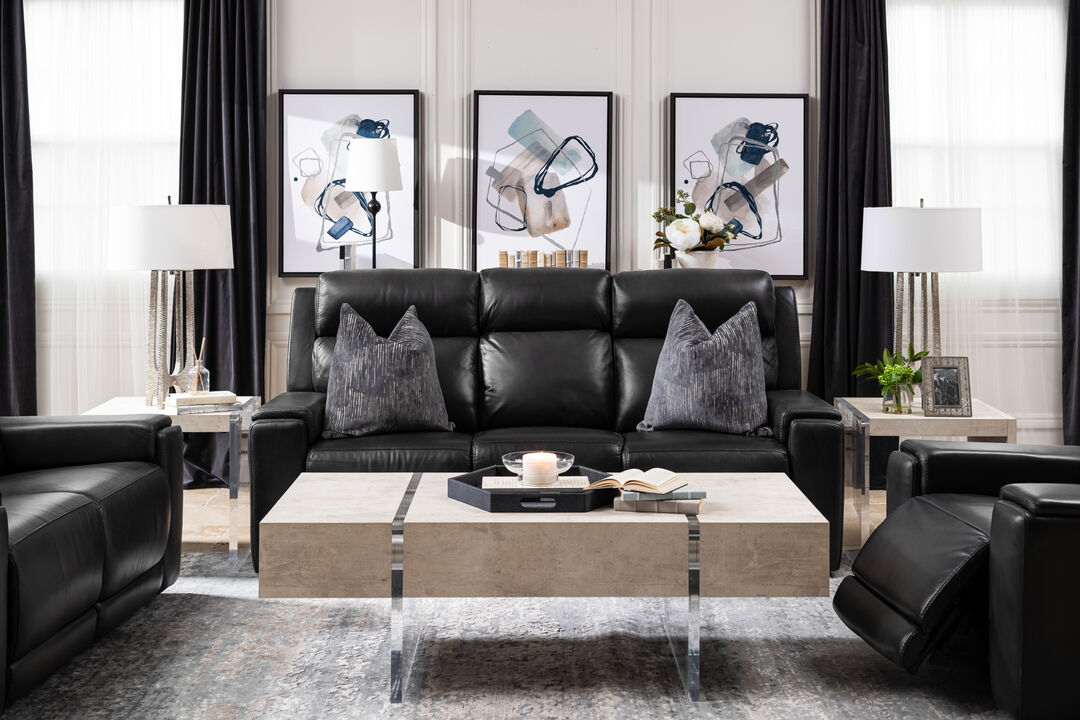 Emerson Gray 2 Piece Living Set (sofa and recliner)
