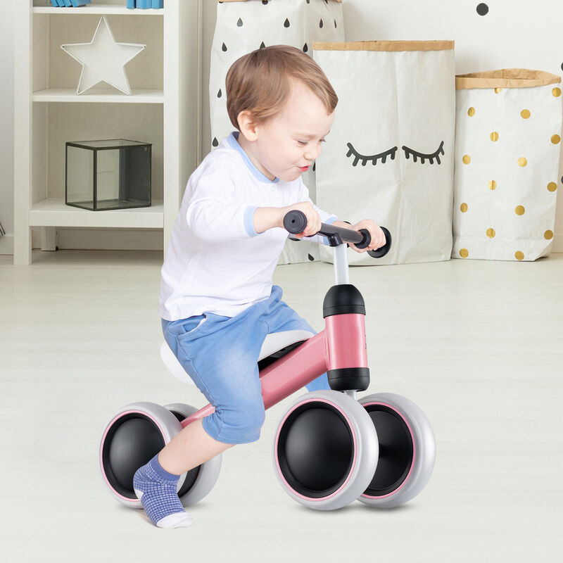 Baby Balance Bike with 4 Wheels and No Pedal Design for Toddlers image number 1