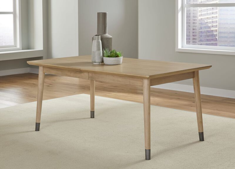 Franklin Extendable White Oak Dining Table in Au Natural